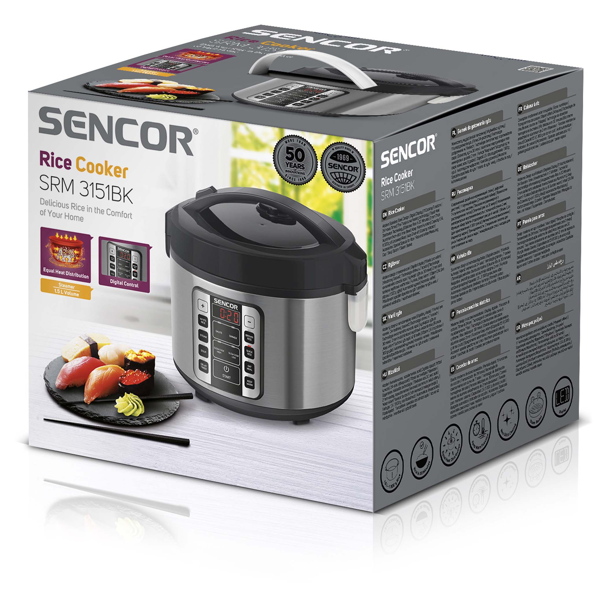 Többfunkciós rizsfőző | SRM 3151BK | Sencor.hu